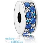 Pandora Třpytivý modrý klip 791817NSBMX – Zboží Dáma