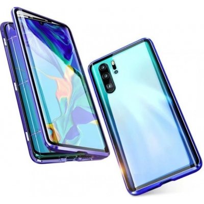 Pouzdro Beweare Magnetické oboustranné s tvrzeným sklem na Huawei P30 Lite - modré – Zbozi.Blesk.cz