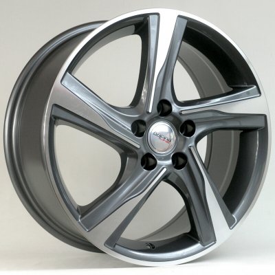 Racing Line BY115 7,5x17 5x108 ET50 grey polished – Hledejceny.cz