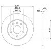 Brzdový kotouč HELLA PAGID Brzdový kotouč PRO - 264 mm HPG 8DD 355 106-111