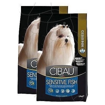 Cibau Dog Adult Sensitive Fish & Rice Mini 2 x 2,5 kg