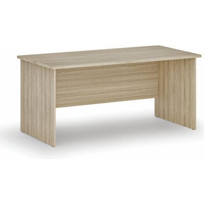 PRIMO Kancelářský psací stůl rovný WOOD, 1600 x 800 mm, dub přírodní – Zboží Dáma