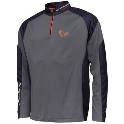 Savage Gear Tournament Tričko Shirt 1/2 Zip Sedona Grey – Hledejceny.cz