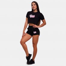 BeastPink Crop Top black