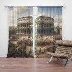 Závěsy Řím Koloseum Legie: 2 ks - 140x250 cm - Sablio – Hledejceny.cz