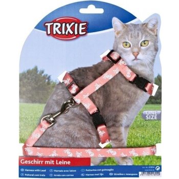 Trixie postroj pro kočky motiv LEBKA 27 - 46 cm 10 mm 1.25 m