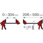 Extol Premium 8815203 svěrka rychloupínací, 300mm – Sleviste.cz