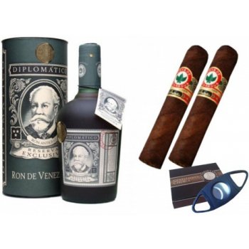 Vallejuelo Dárkový set rum Diplomatico 12yo + Robusto