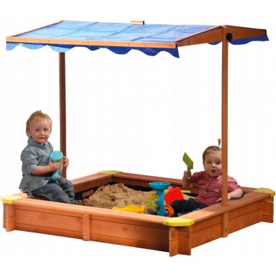 Dobar PÍSKOVIŠTĚ SE STŘÍŠKOU 117x117x117 cm FSC UV – Hledejceny.cz