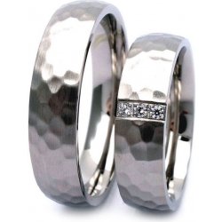 Prsteny Nubis NSS3016 Tepaný pánský snubní prsten ocel