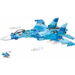 Sluban B0985 Modrý stíhací letoun 2v1 – Zboží Dáma