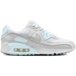 Nike Air Max 90 white/light silver/glacier blue – Zboží Dáma