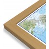 Nástěnné mapy Maps International Svět - nástěnná zeměpisná mapa 195 x 120 cm Varianta: mapa v dřevěném rámu, Provedení: Pegi jádro ořechu