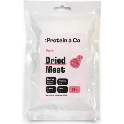 ProteinaCo Sušené vepřové maso 25 g – Hledejceny.cz
