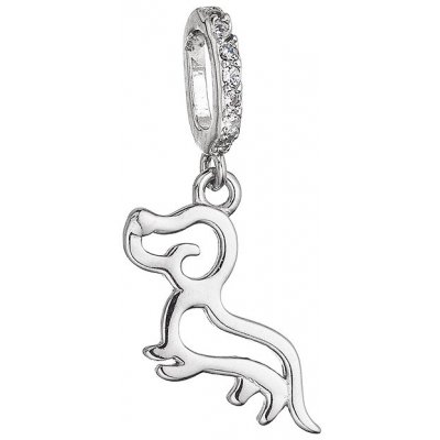 Pavona Stříbrný přívěsek pes jezevčík 14053.1 crystal – Zbozi.Blesk.cz