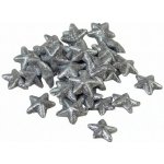 www.susenerostliny.cz hvězda glitter stříbrná 3cm, v balení cca 48ks – Hledejceny.cz