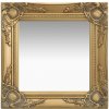 Zrcadlo zahrada-XL barokní styl 40 x 40 cm zlaté