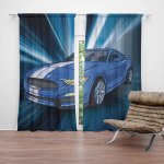 Sablio Závěs Mustang Modré pozadí: 2ks 140x250cm – Hledejceny.cz