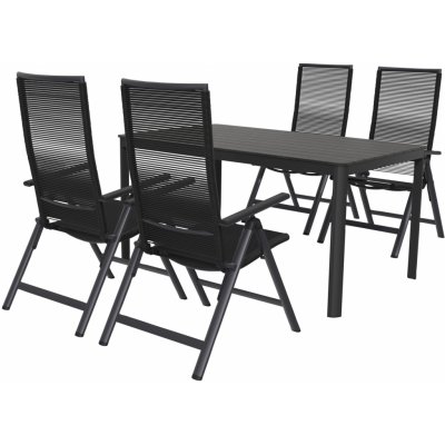 LIVARNO home Sada hliníkového zahradního nábytku s křesly Miami, 5dílná, antracitová – Zboží Dáma