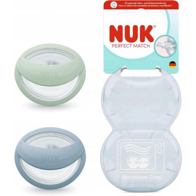 Nuk Dudlík Perfect Match 2 ks green/blue – Zboží Dáma
