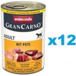 Animonda GranCarno Adult Turkey 12 x 400 g – Hledejceny.cz
