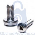 Šroub do kovu s půlkulatou hlavou a křížovou drážkou, DIN 7985, nerez A2 M1,6 x 8, balení 1 ks – Hledejceny.cz