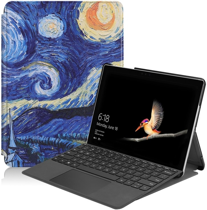Pouzdro PROTEMIO 53452 ART Zaklápací obal Microsoft Surface Go 3 / 2 / 1 STARRY SKY