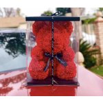 Velký Medvídek z růží 40 cm modrá – Hledejceny.cz