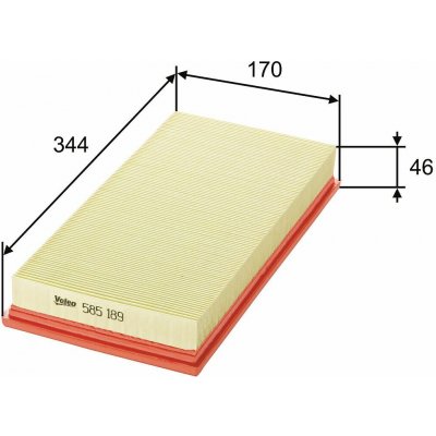 Vzduchový filtr VALEO 585189 – Hledejceny.cz