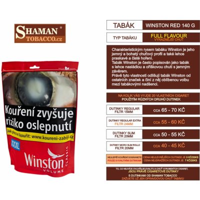 WINSTON Classic cigaretový tabák 700g – Zbozi.Blesk.cz