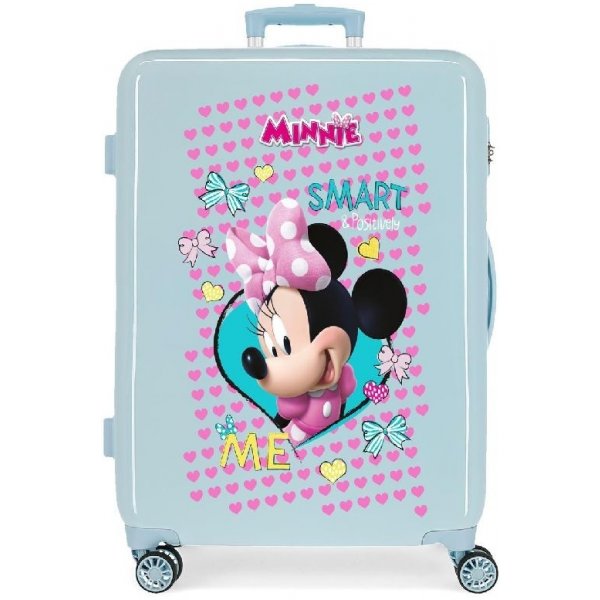 Joummabags Cestovní kufr ABS Minnie Enjoy Blue ABS plast 70l od 2 990 Kč -  Heureka.cz