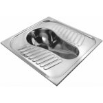NOFER Turecké WC nášlapné 59,5x62,5cm, nerez lesk 13023.B – Hledejceny.cz