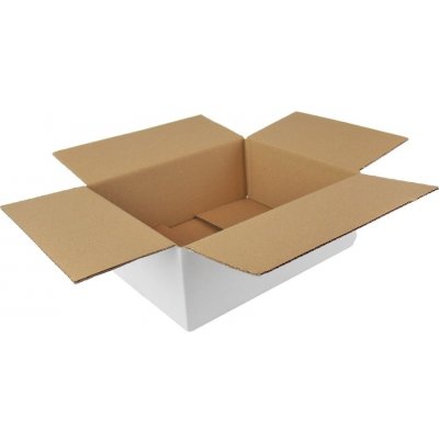 Kartonová krabice 3 vrstvá 250 x 200 x 100 mm, bílo-hnědá INPAP PLUS s.r.o. – Zboží Mobilmania