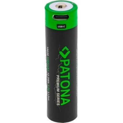 PATONA nabíjecí baterie 18650 Li-lon 3300mAh PREMIUM 3,7V s USB-C nabíjením | Zboží Auto