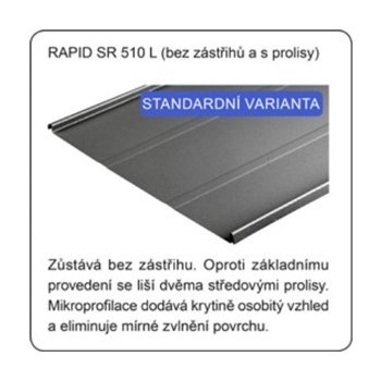 Satjam Rapid SR 510 L PE25 černá 1 m²