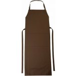 CG Workwear Zástěra Verona s laclem a kapsou 90x75 cm hnědá tmavá 90x75 cm CGW1146 – Hledejceny.cz