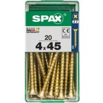 SPAX Vrut 4x45, zápustná hlava, PZ, YELLOX, 20 ks (S) – Hledejceny.cz