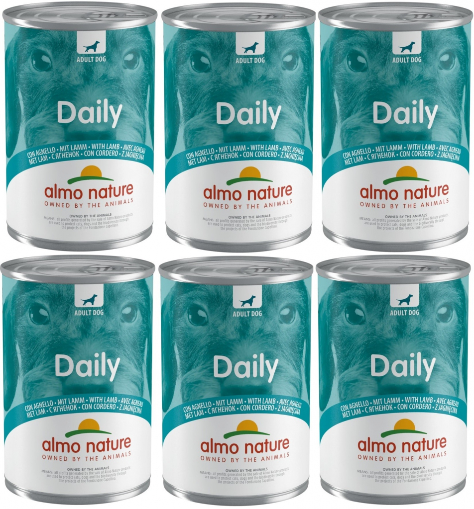 Almo Nature Adult Daily Menu s jehněčím 6 x 400 g