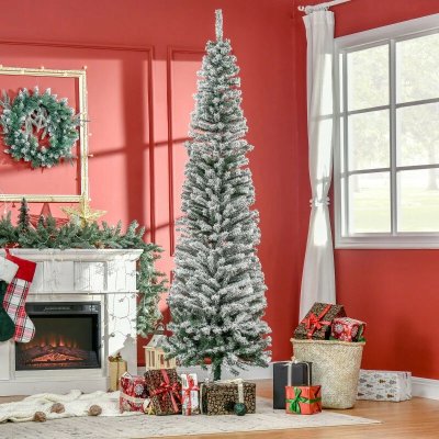 HOMCOM Umělý vánoční stromek 225 cm zelený – Hledejceny.cz