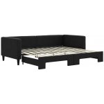 vidaXL Válenda s přistýlkou černá textil – Zboží Dáma