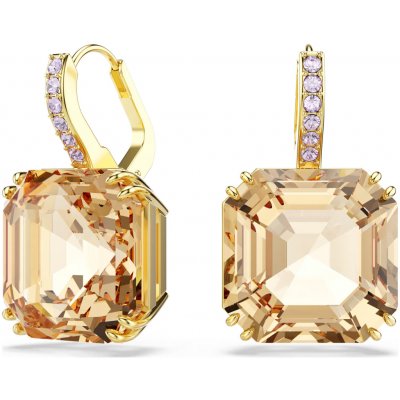 Swarovski Výrazné visací náušnice se světle hnědými krystaly Millenia 5725744 – Zboží Mobilmania