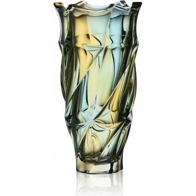 BOHEMIA TREASURY KŘISTÁLOVÁ VÁZA BOHEMIA FLAMENCO LEMON 300MM – Hledejceny.cz