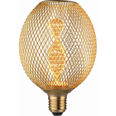 Paulmann 29088 Zyl Helix, mosazná dekorativní drátěná žárovka E27 3,5W 1800K, 11cm – Zboží Mobilmania