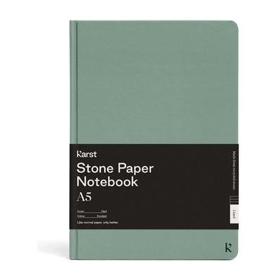 Karst Stonepaper, Zápisník A5 jemné tečky (14,8 x 21 cm) Eukalyptus