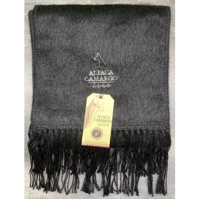Alpaca camargo šála z vlny alpaky černá – Zboží Dáma