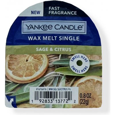 Yankee Candle vosk do aromalampy Sage & Citrus 22 g – Zboží Mobilmania