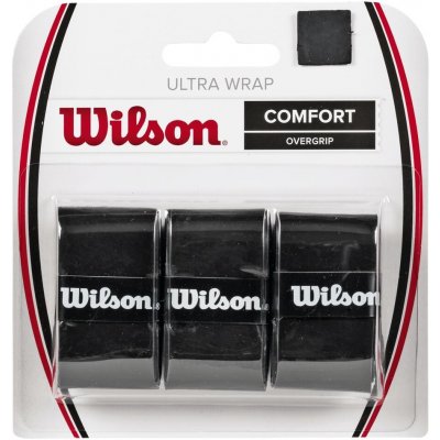 Wilson Ultra Wrap overgrip 3ks černá – Zboží Mobilmania