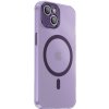 Pouzdro a kryt na mobilní telefon Pouzdro Appleking ochranné průsvitné s MagSafe iPhone 14 Pro - fialové