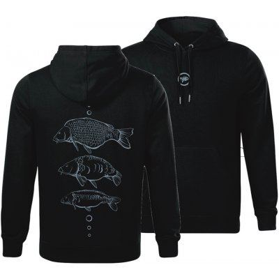 Giants Fishing mikina Tři Kapři černá – Zboží Mobilmania