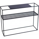 Nordic Design černý kovový toaletní stolek Trixom 100 x 30 cm – Zboží Dáma